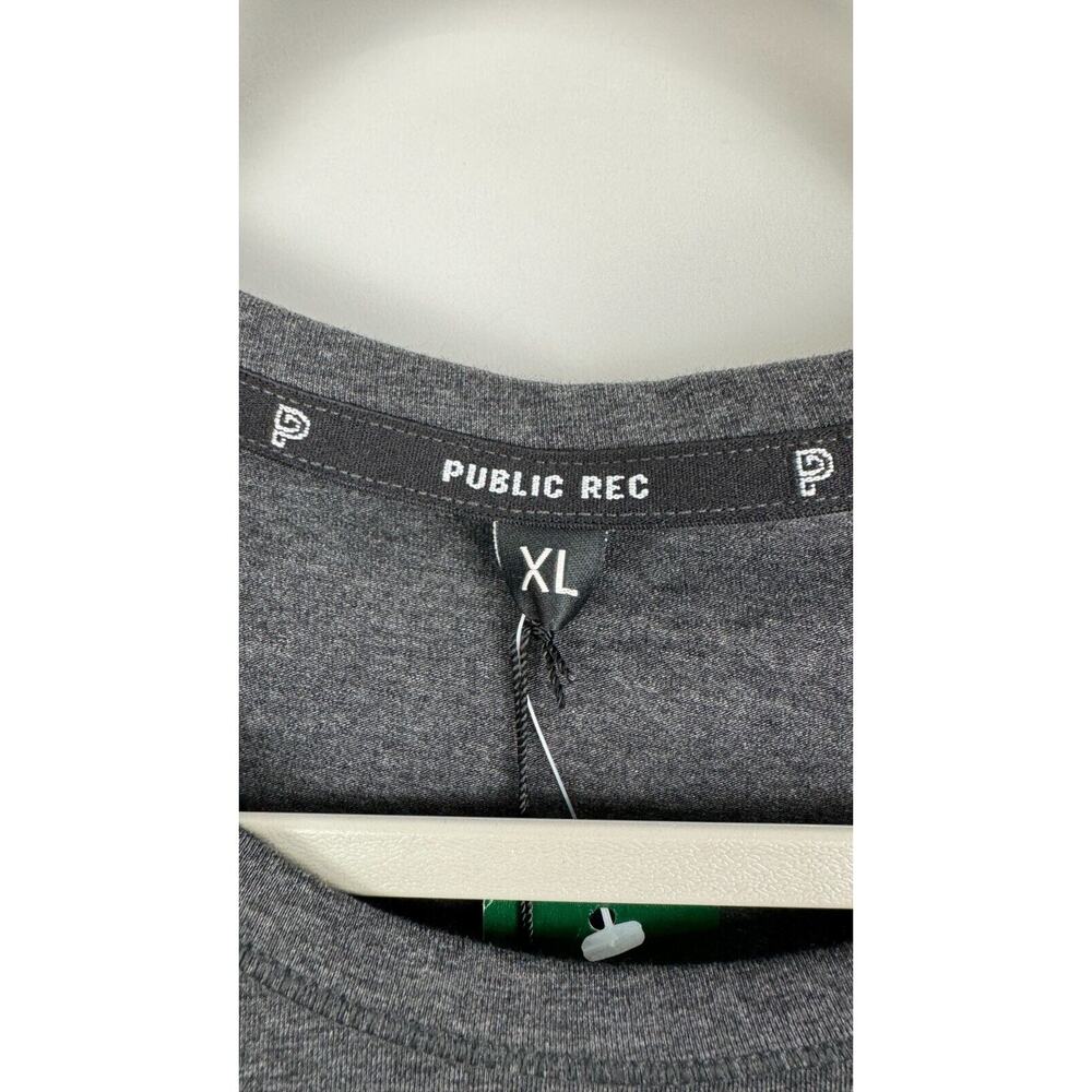 Public Rec Mens Go To Tee Long Sleeve Heather Charcoal Shirt Size XL NWT - Picture 7 of 8